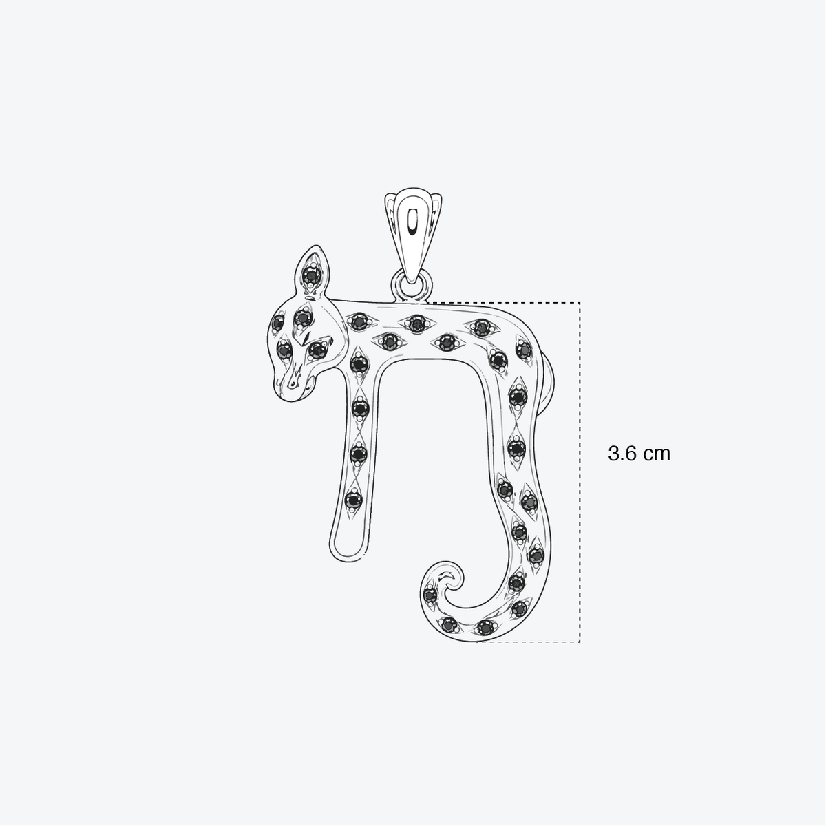 Big Panther Chai Pendant