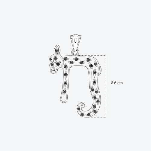 Big Panther Chai Pendant
