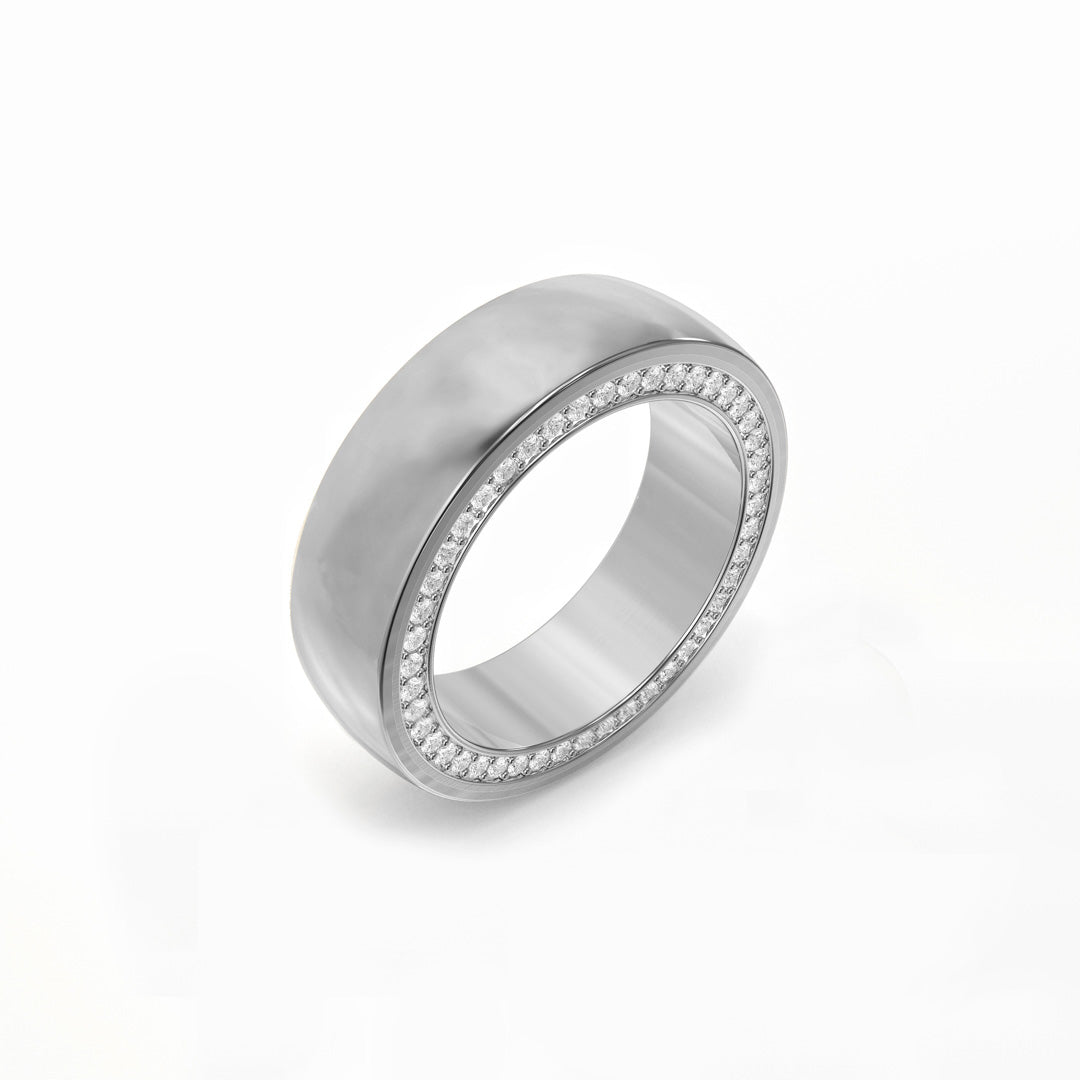 Edge Band - Two-Tone Diamond Ring