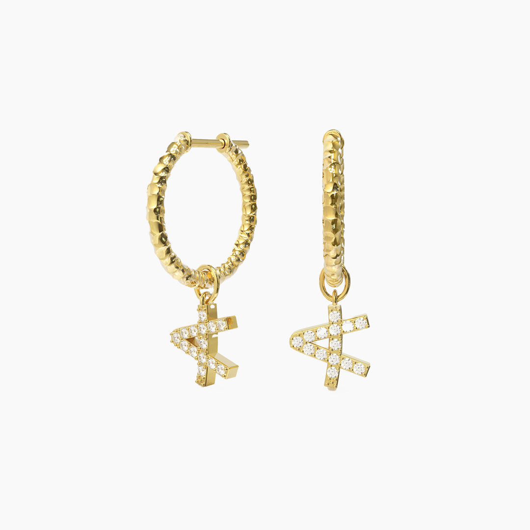 Paleo Drop Hoops – Custom Letter