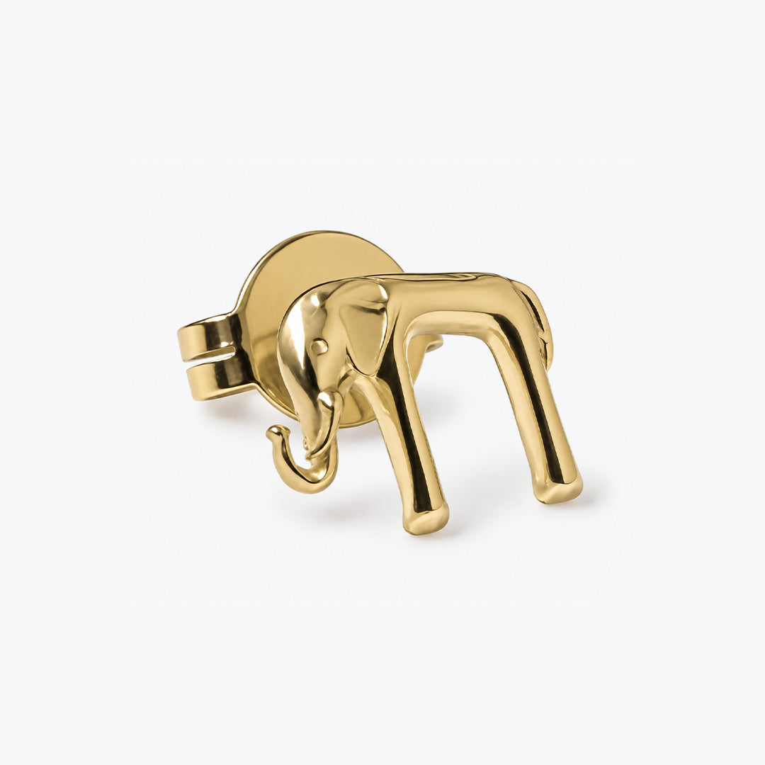 Micro Elephant Chai Earring