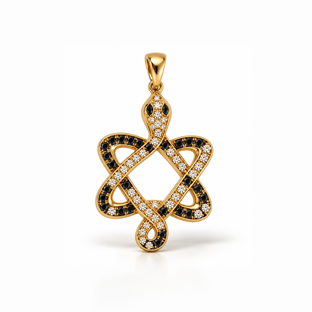 Serpent Star of David Pendant