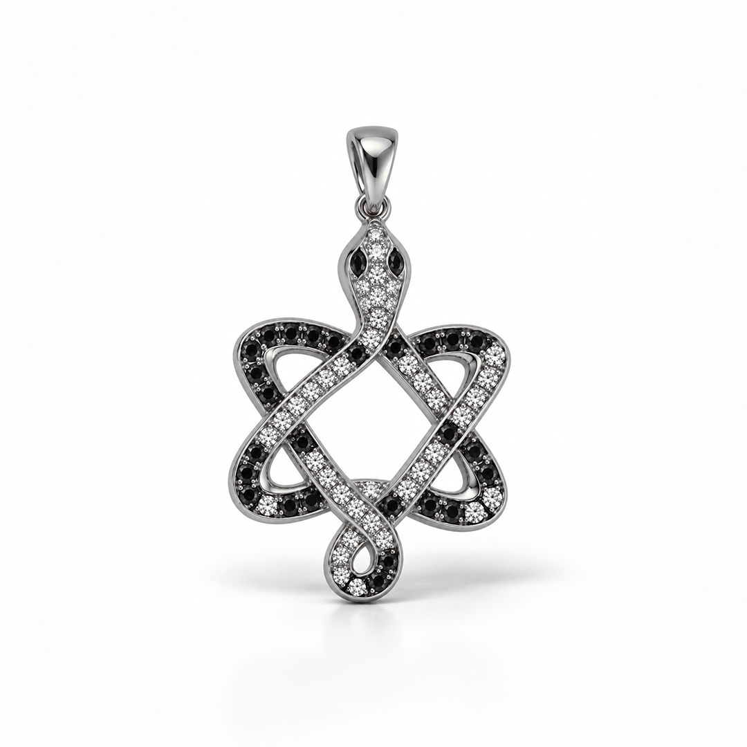 Serpent Star of David Pendant